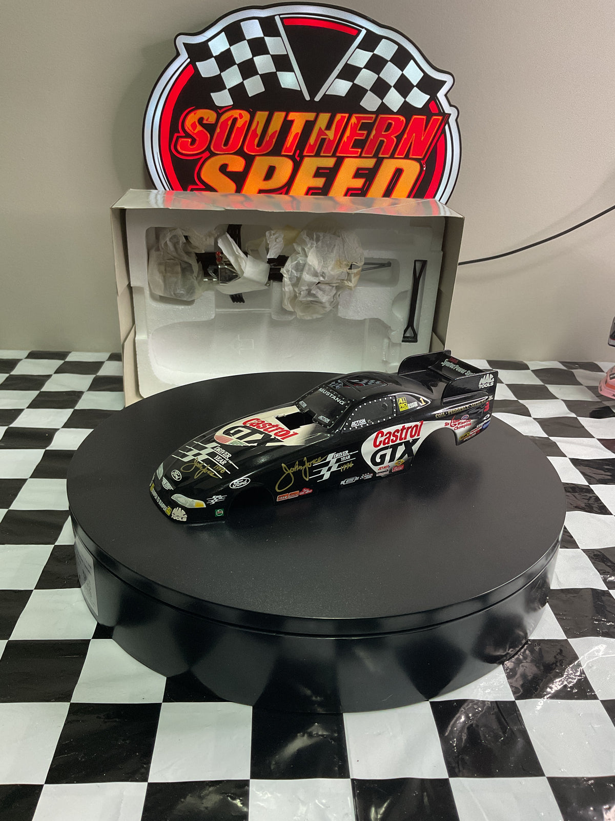 John Force Driver of the Year 1997 Mustang 1:24 Scale Funny Car