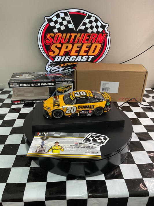 Christopher Bell 2025 #20 DeWalt Bristol Win 1:24 Diecast ARC