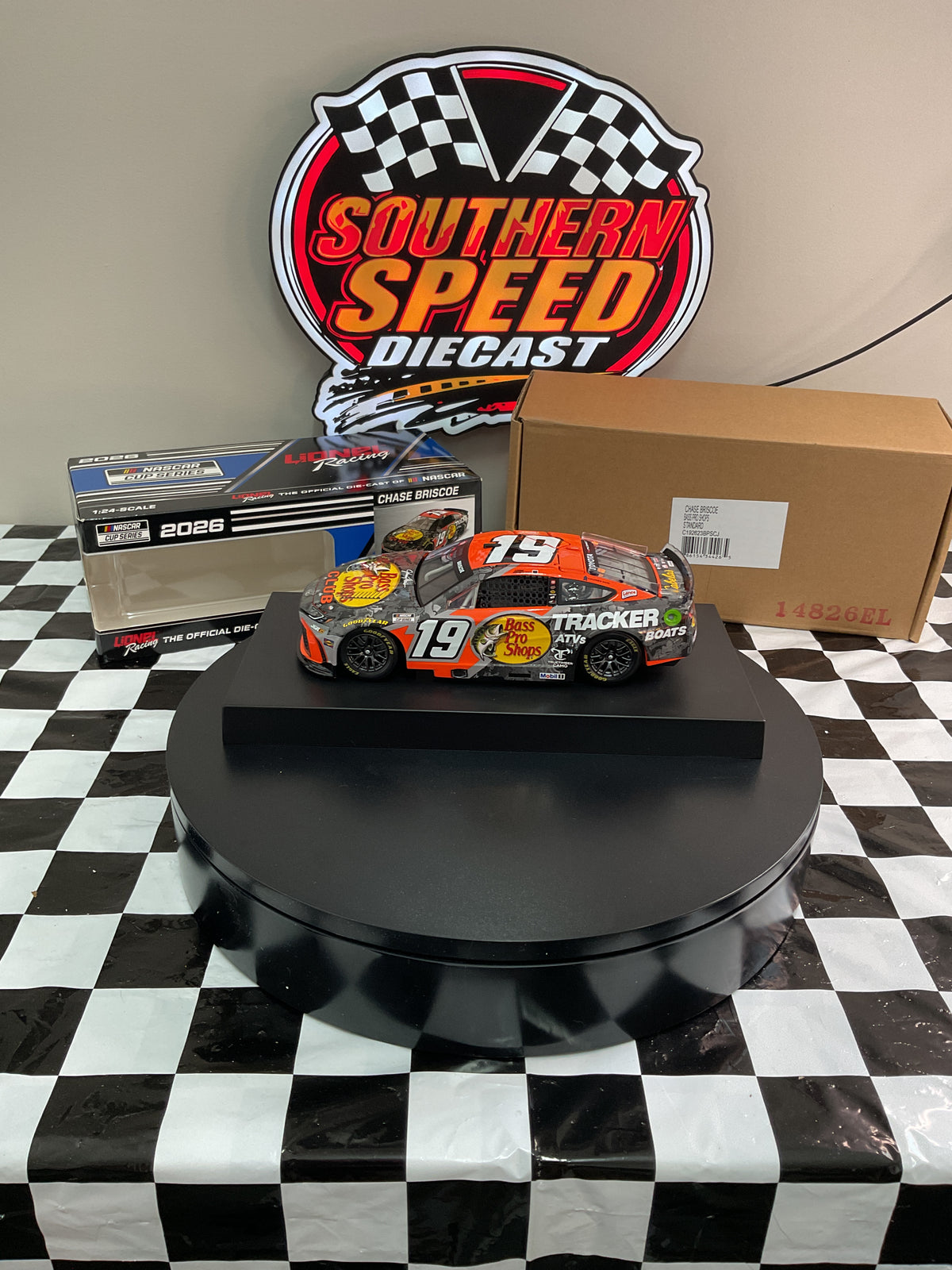 Chase Briscoe 2026 #19 Bass Pro Shops 1:24 Diecast ARC