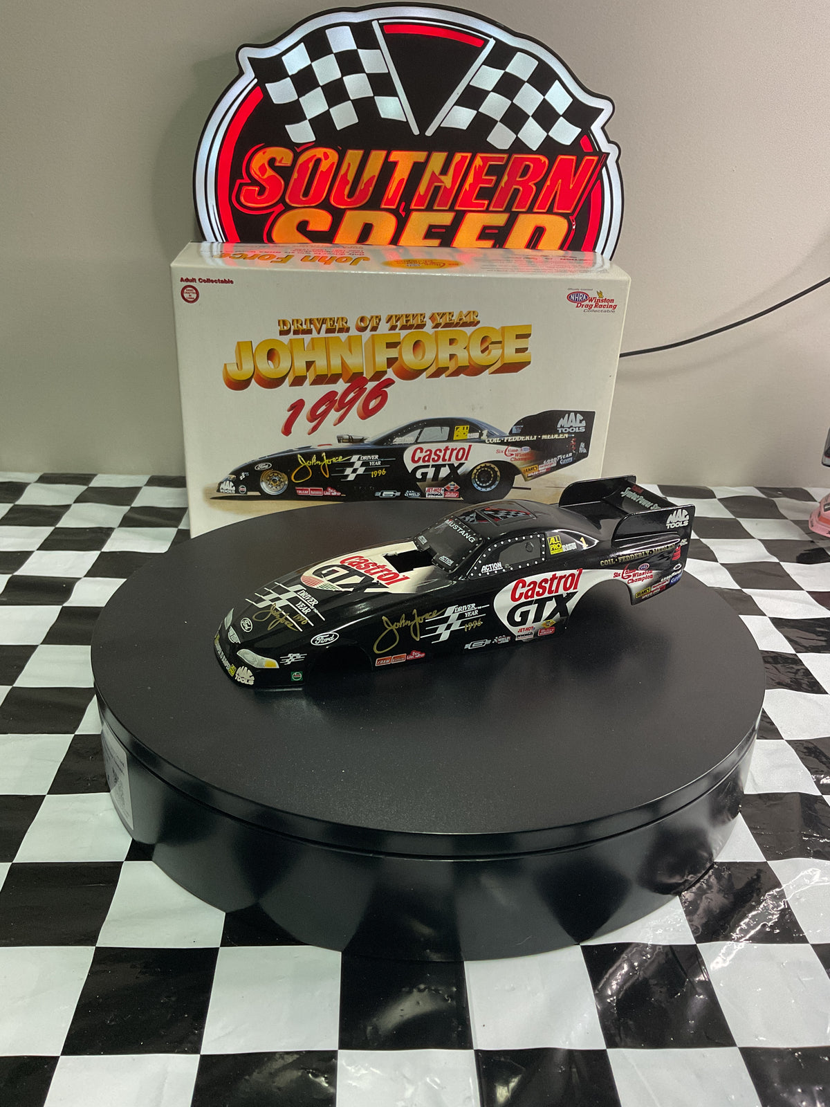 John Force Driver of the Year 1997 Mustang 1:24 Scale Funny Car